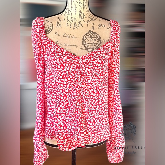 Boden Sweetheart Printed Top Size 6 - Picture 2 of 10